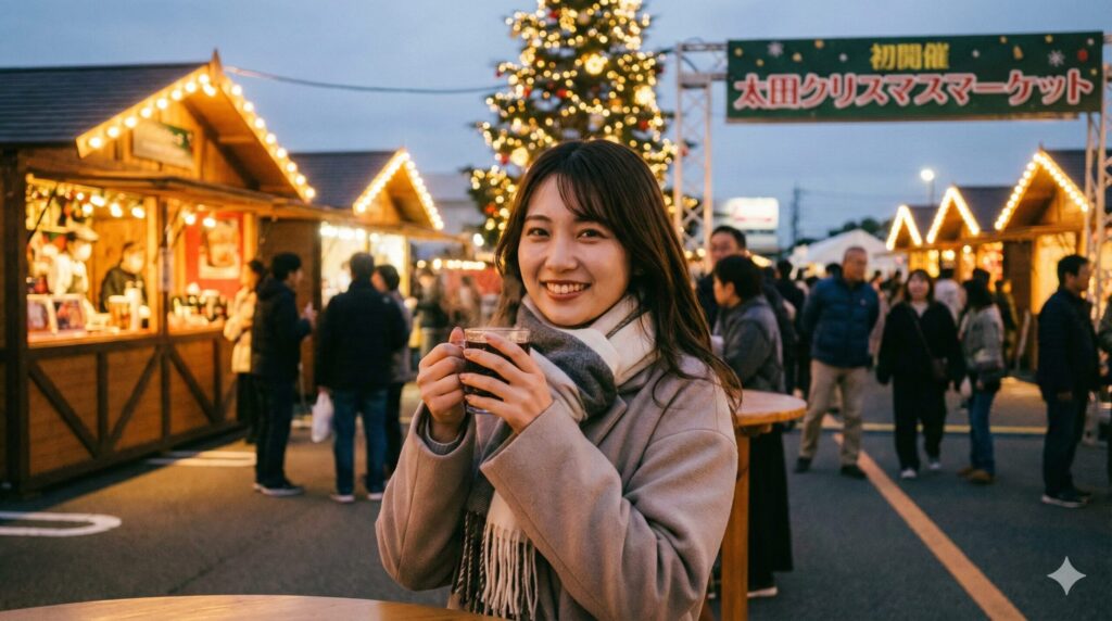 初開催の太田クリスマスマーケット