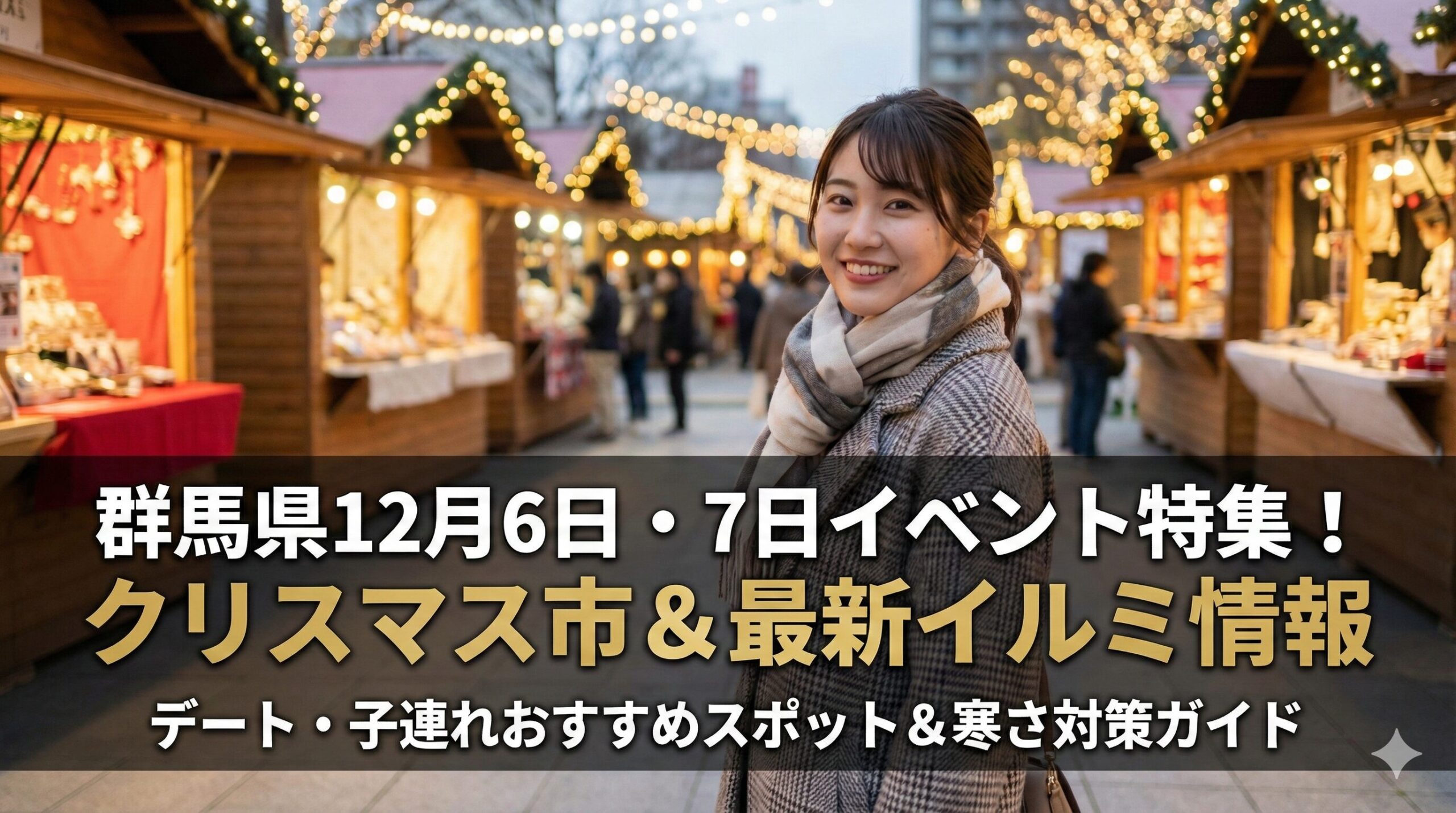 群馬県イベント12月6日・7日特集！太田Xmas市と最新イルミ攻略
