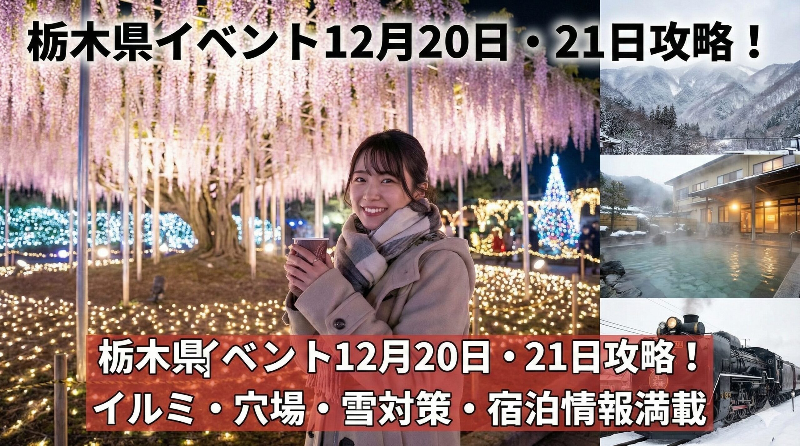 栃木県のイベント12月20日・21日ガイド！デートや子供連れ必見情報